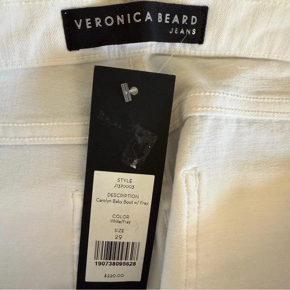 NWT Veronica Beard Carolyn Baby Boot With Fray Jeans Women’s Size 29 - Picture 8 of 16